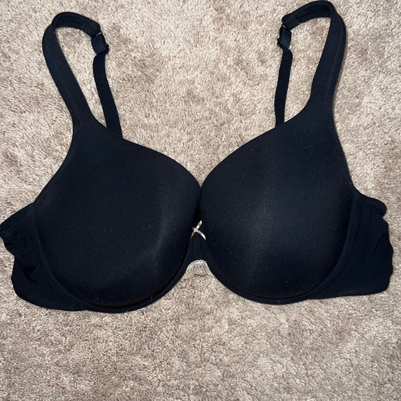 Cacique Lightly Lined Full Coverage Black Bra Size 44C - Picture 5 of 8